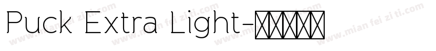 Puck Extra Light字体转换